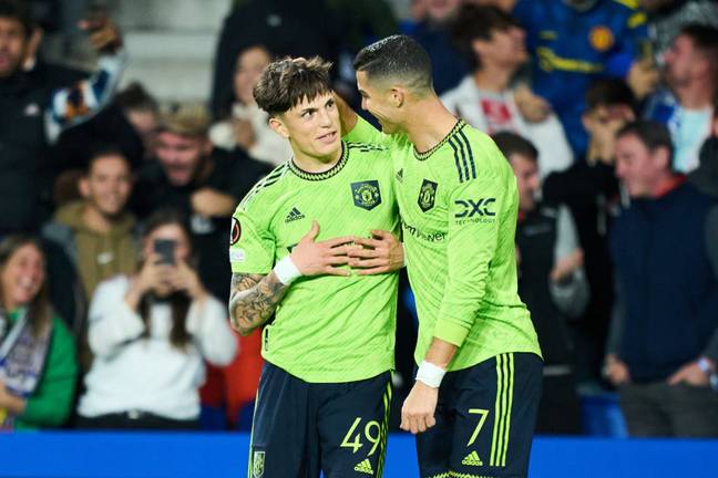 Ronaldo and Garnacho (credit: Getty)