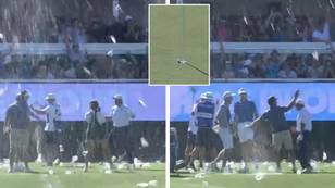 A hole-in-one at LIV Golf Adelaide's 'Watering Hole' sent fans wild, it's one of the best atmospheres in golf