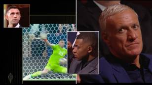 Kylian Mbappe's reaction after watching Emi Martinez save in World Cup final caught on camera