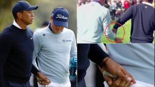 Tiger Woods receives backlash for handing Justin Thomas a tampon during golf event