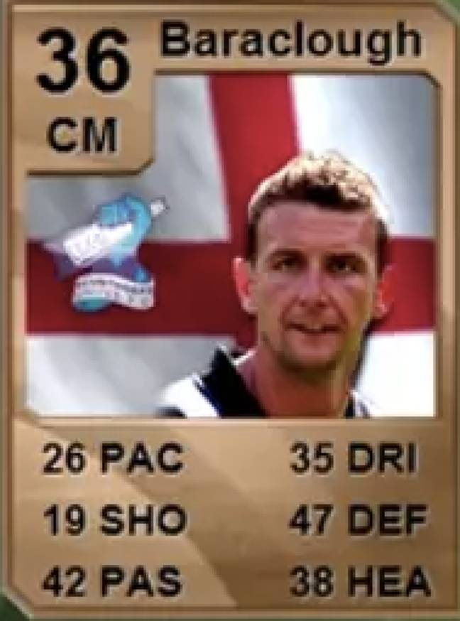 Ian Baraclough's FIFA 10 card (Credit: EA SPORTS)