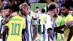 New footage of Lionel Messi and Rodrygo incident shows exactly what was said, it was brutal