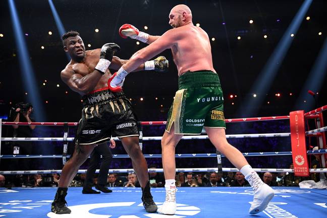 Tyson Fury beat Francis Ngannou. (Credit: Getty)