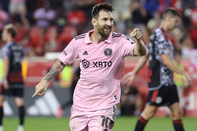 Lionel Messi scoring for Inter Miami (credit: Getty)